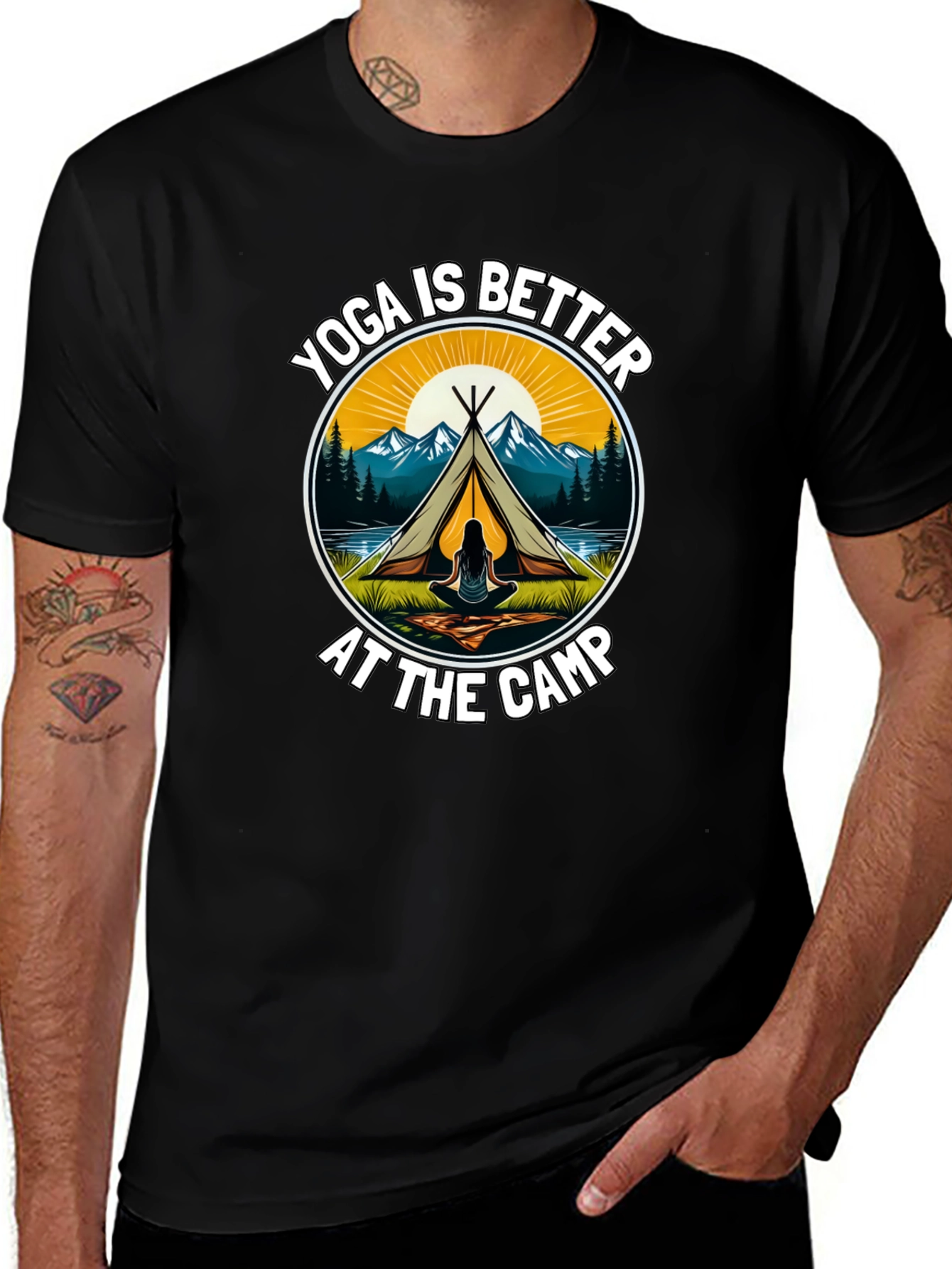 Yoga is Better at the Camp Graphic Tee