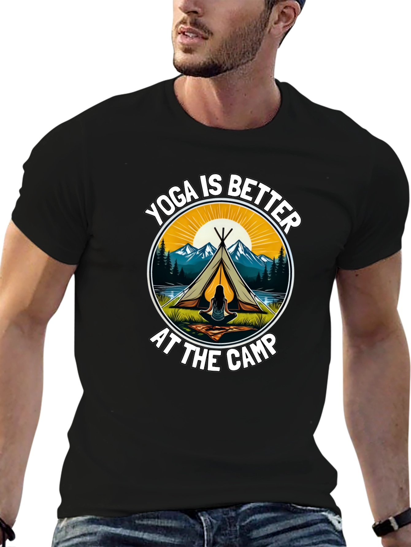 Yoga is Better at the Camp Graphic Tee