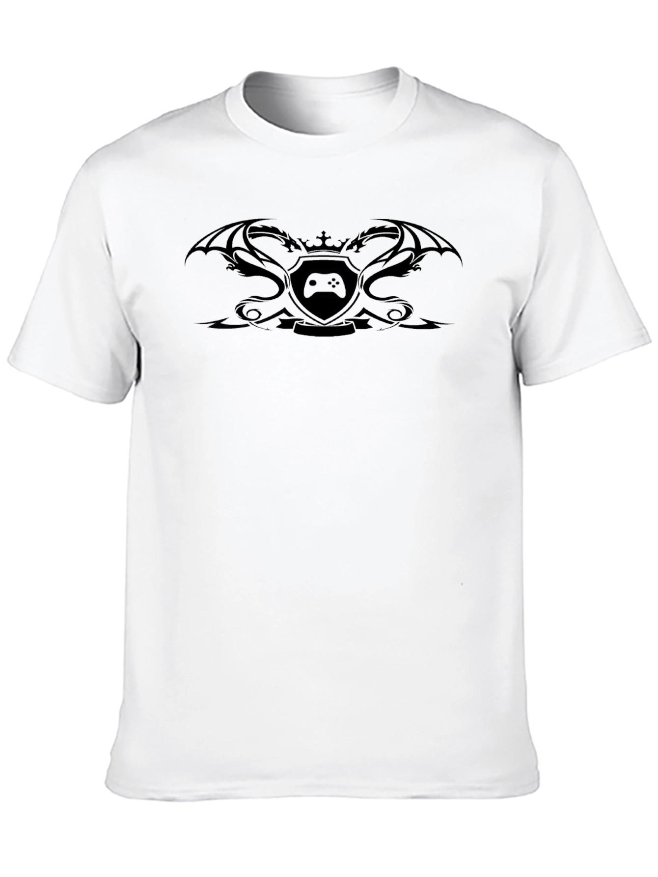 Black Gaming Crest T-Shirt