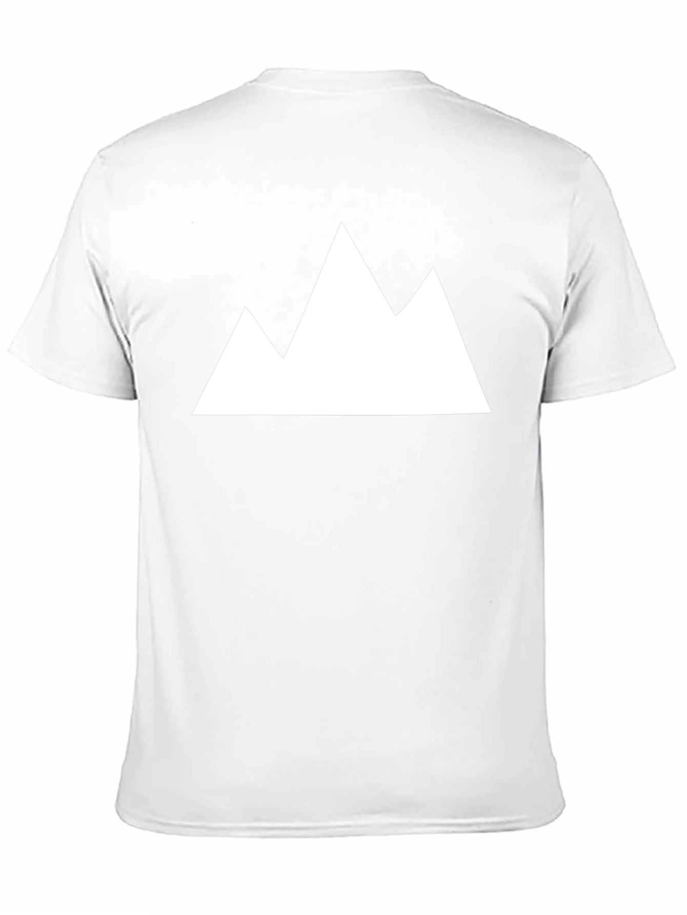 Minimalist Mountain Peak Graphic Tee - Black