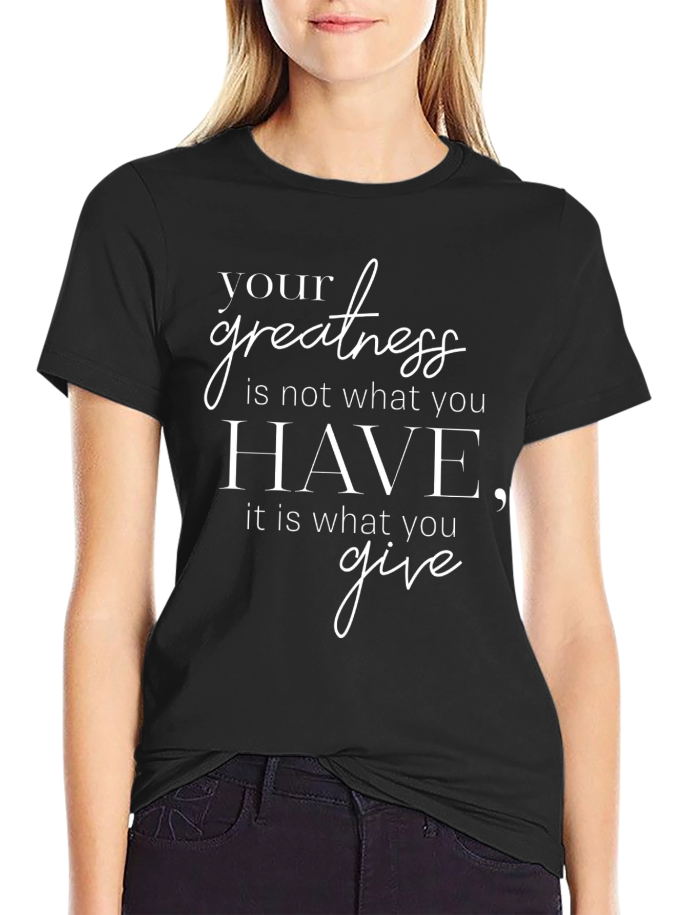 Motivational Greatness T-Shirt - Inspire with What You Give!