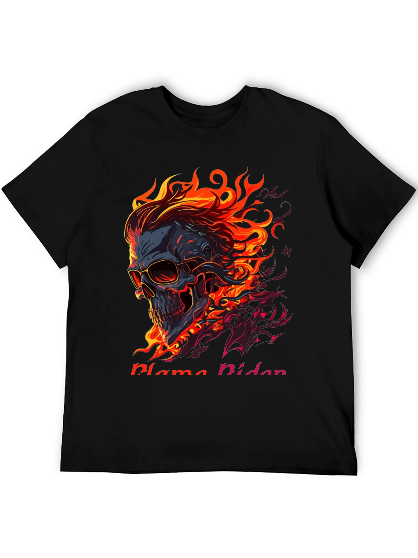 Flaming Skull Graphic Tee