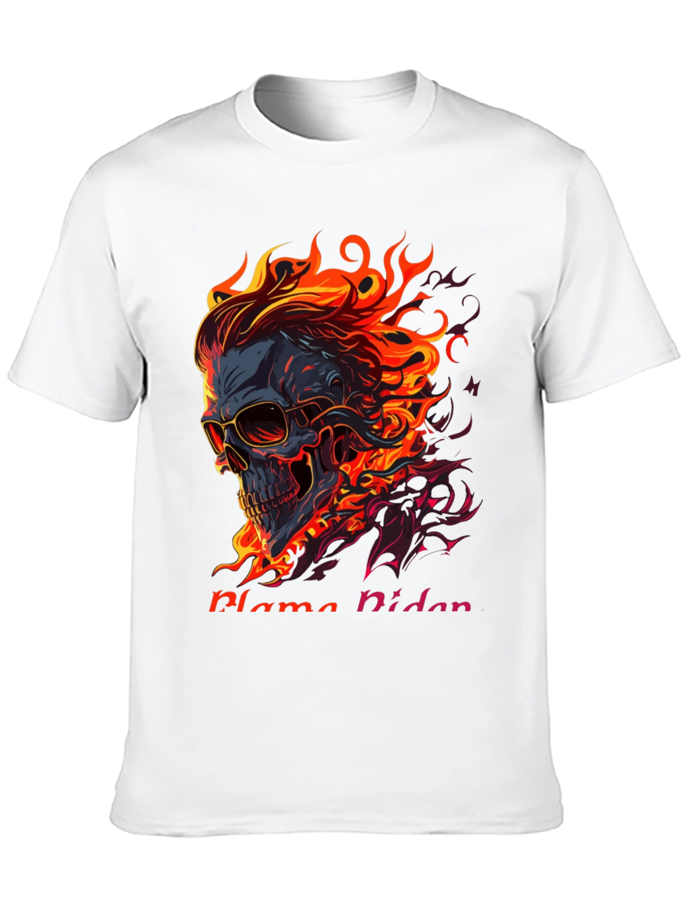 Flaming Skull Graphic Tee
