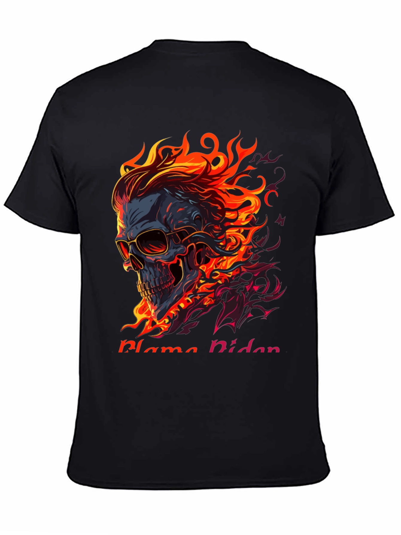 Flaming Skull Graphic Tee