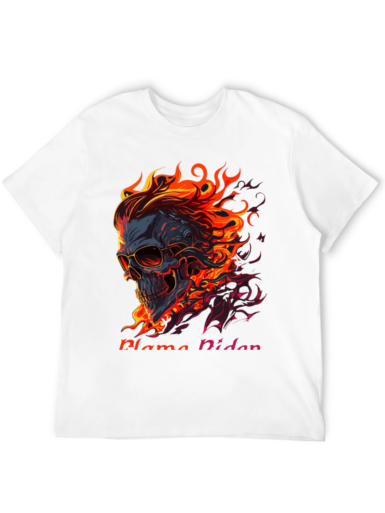 Flaming Skull Graphic Tee