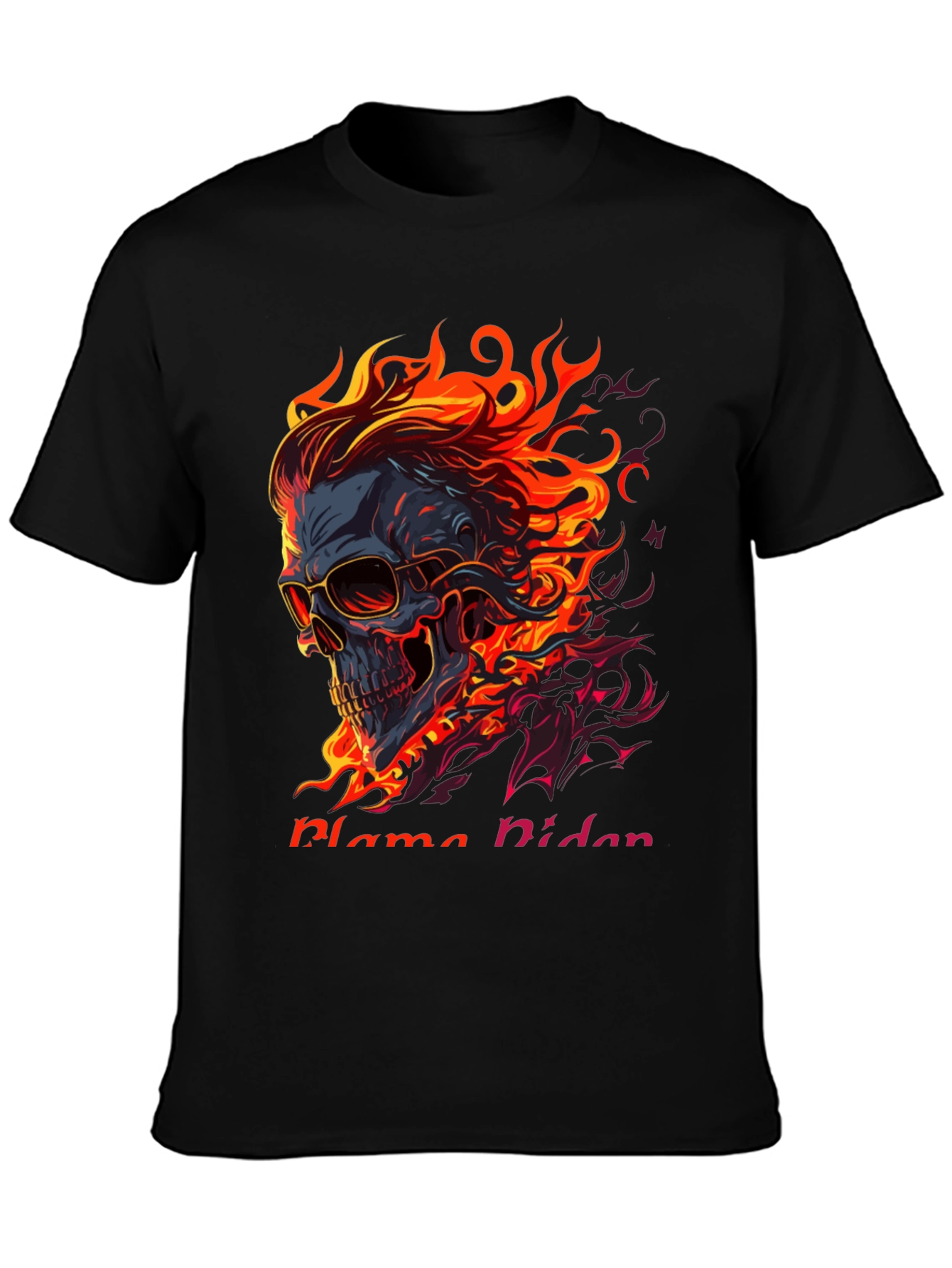 Flaming Skull Graphic Tee