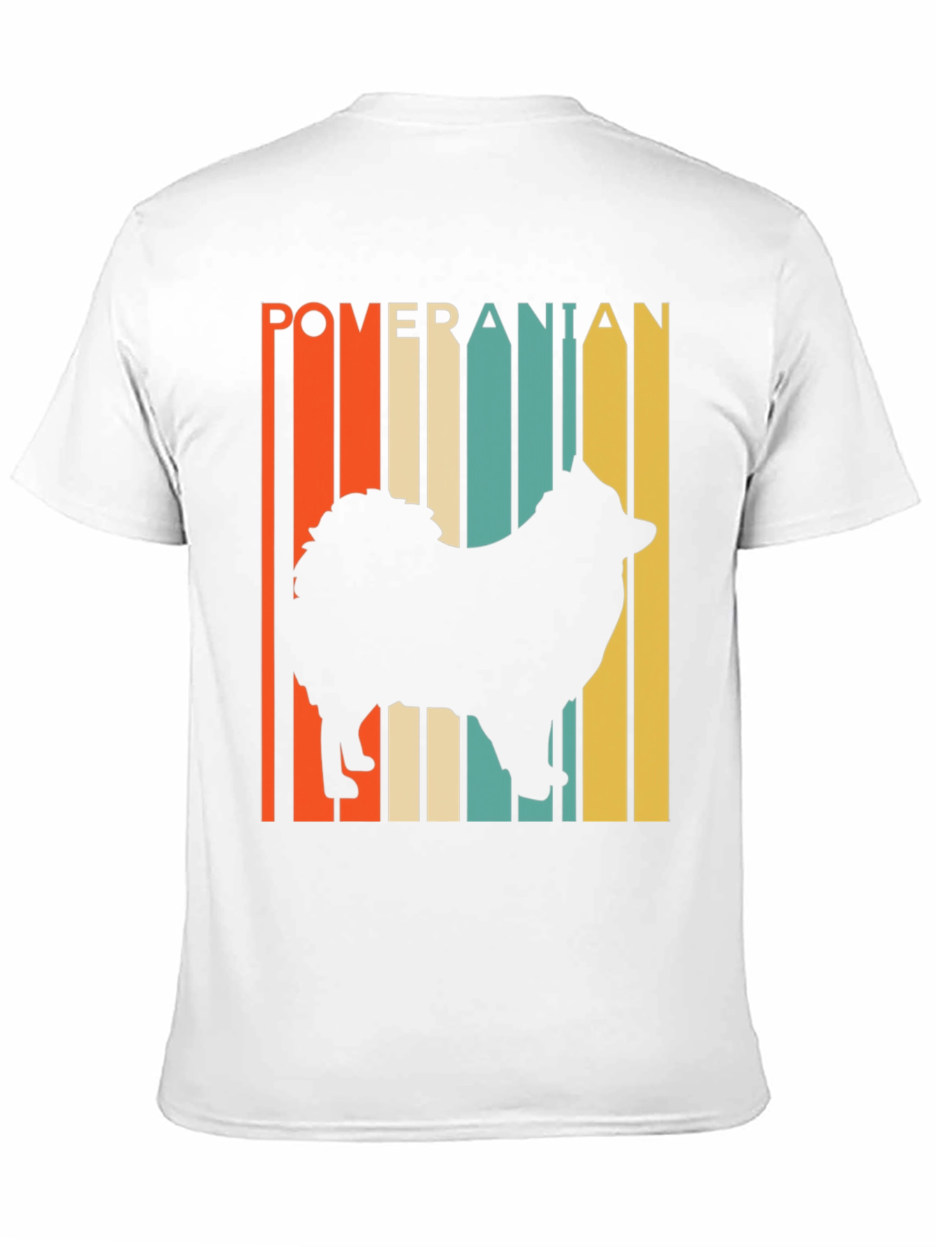 Pomeranian Silhouette Retro Graphic Tee