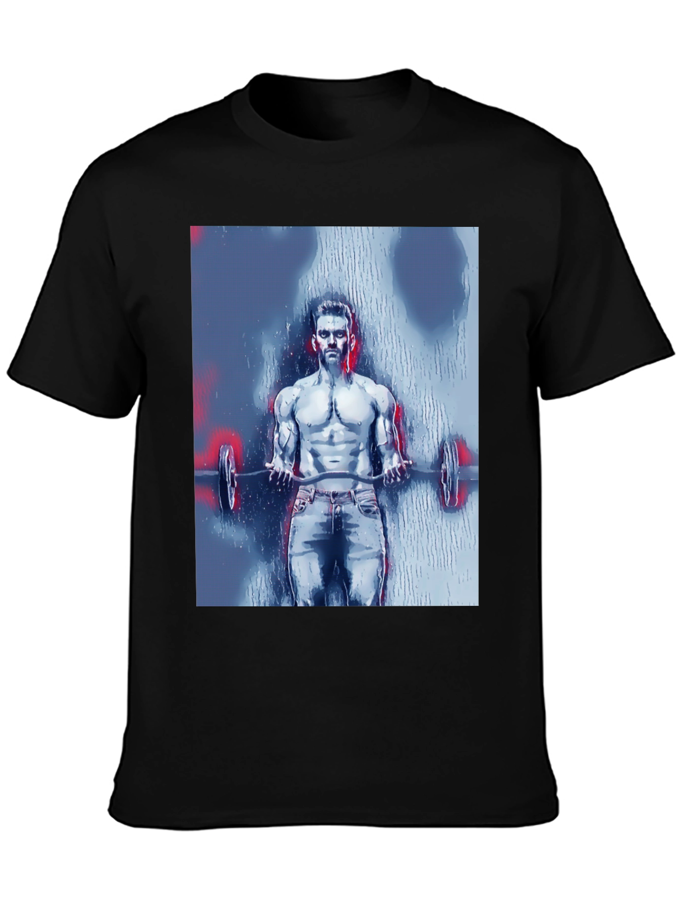 Mens Bodybuilder Graphic Tee - Black