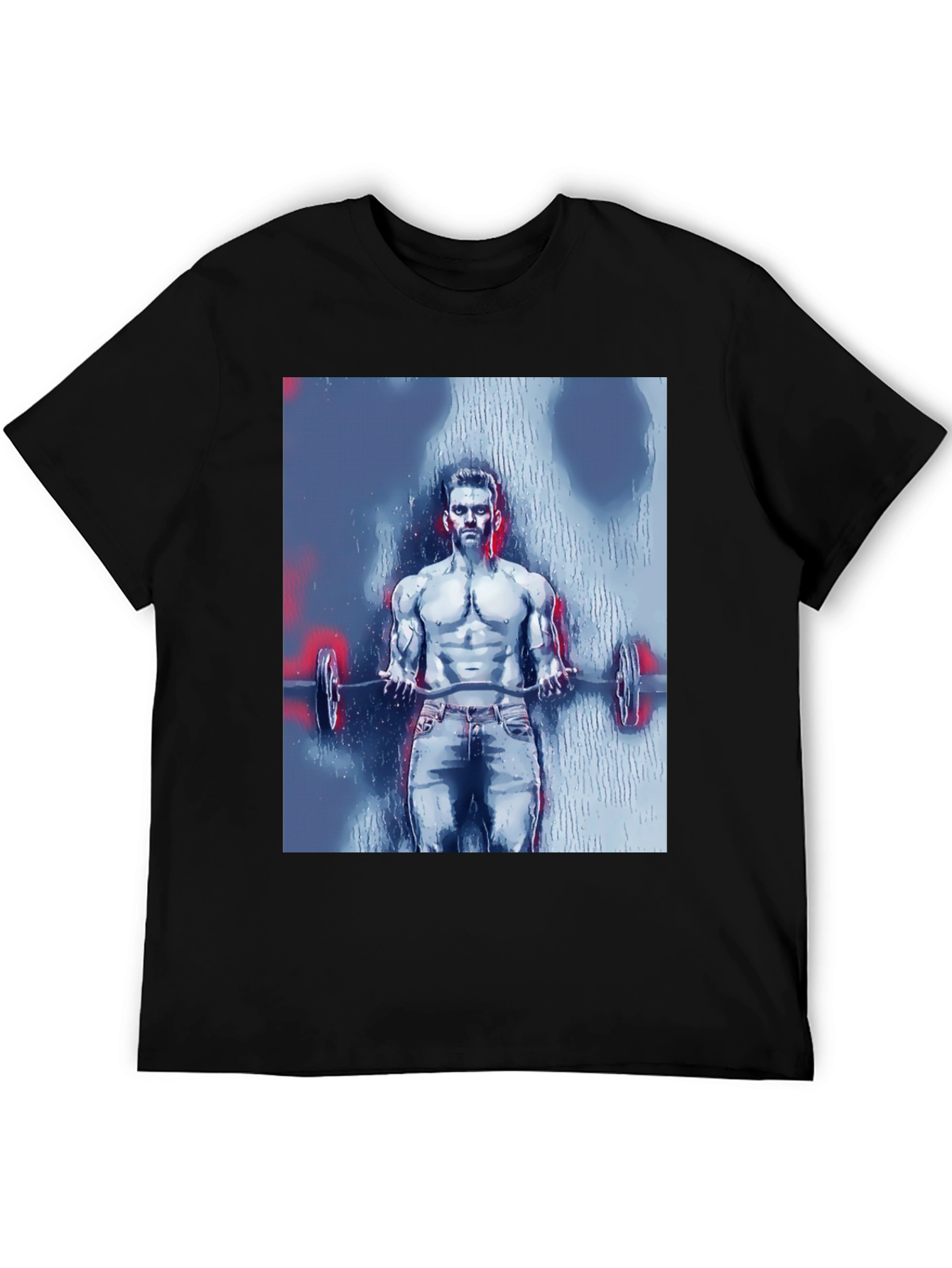 Mens Bodybuilder Graphic Tee - Black