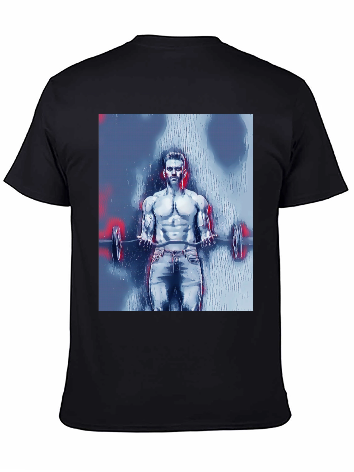 Mens Bodybuilder Graphic Tee - Black