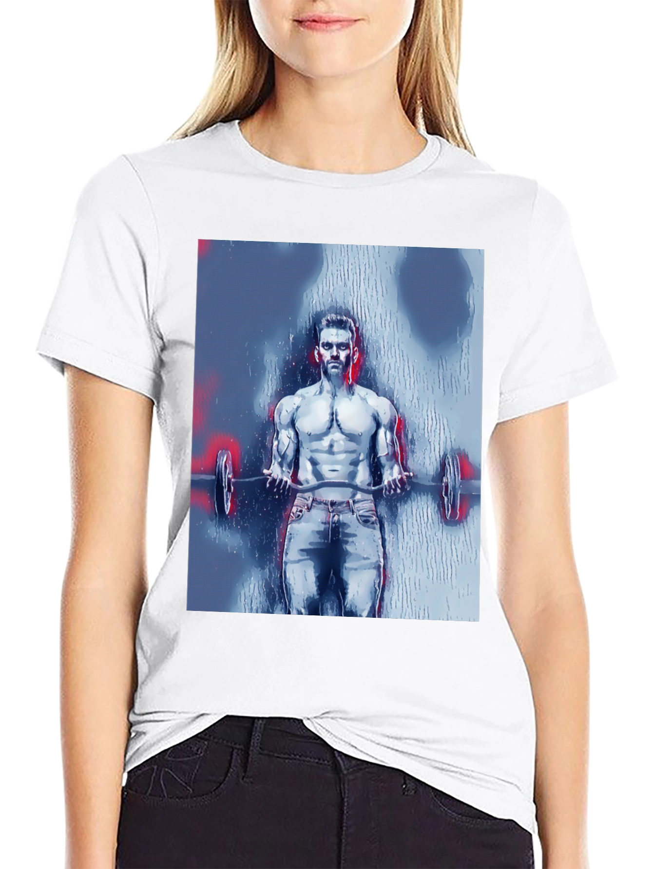 Mens Bodybuilder Graphic Tee - Black