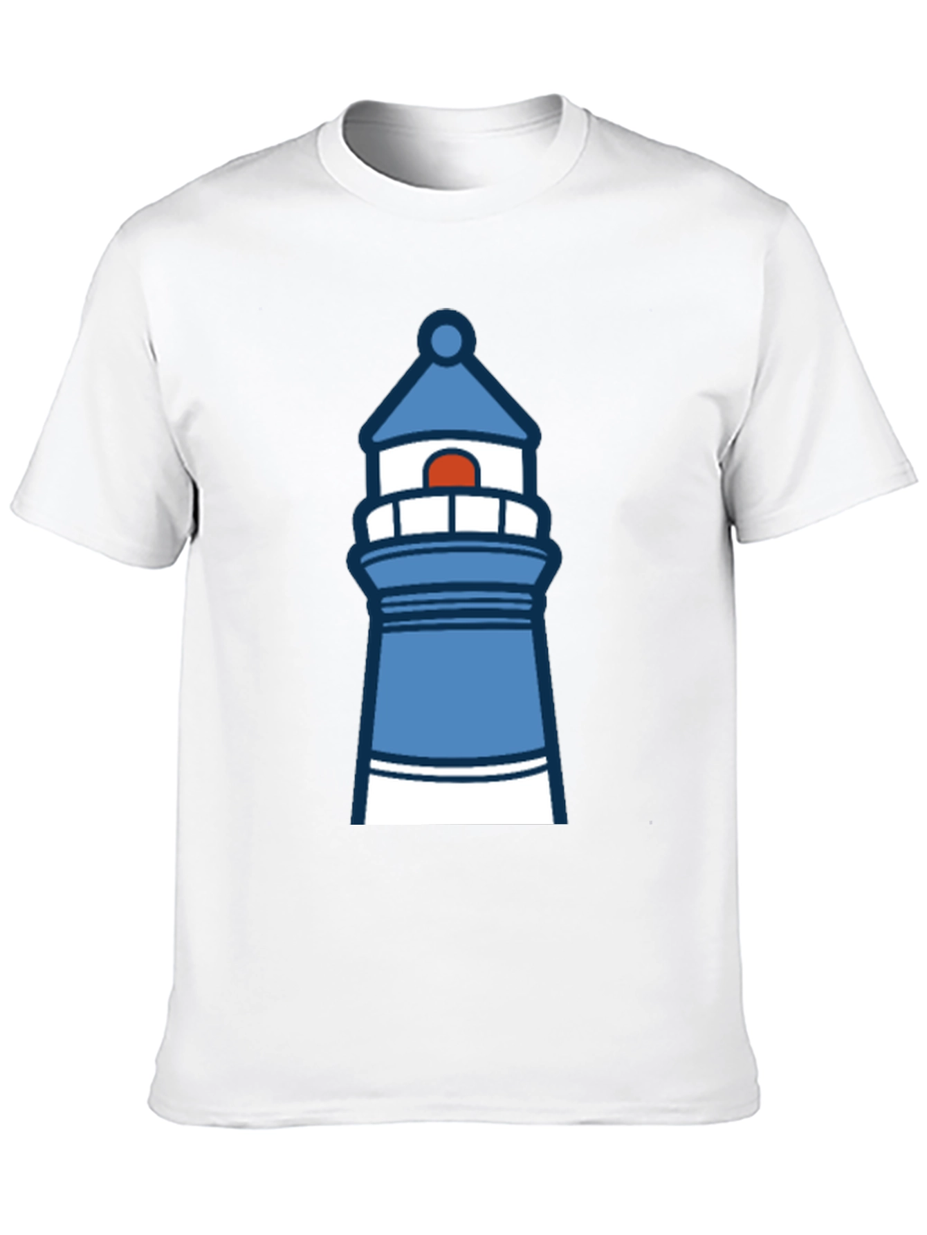 Lighthouse Graphic T-Shirt - Black Cotton Tee