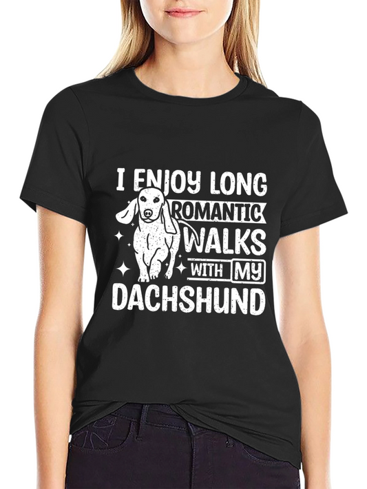 Dachshund Romantic Walks T-Shirt
