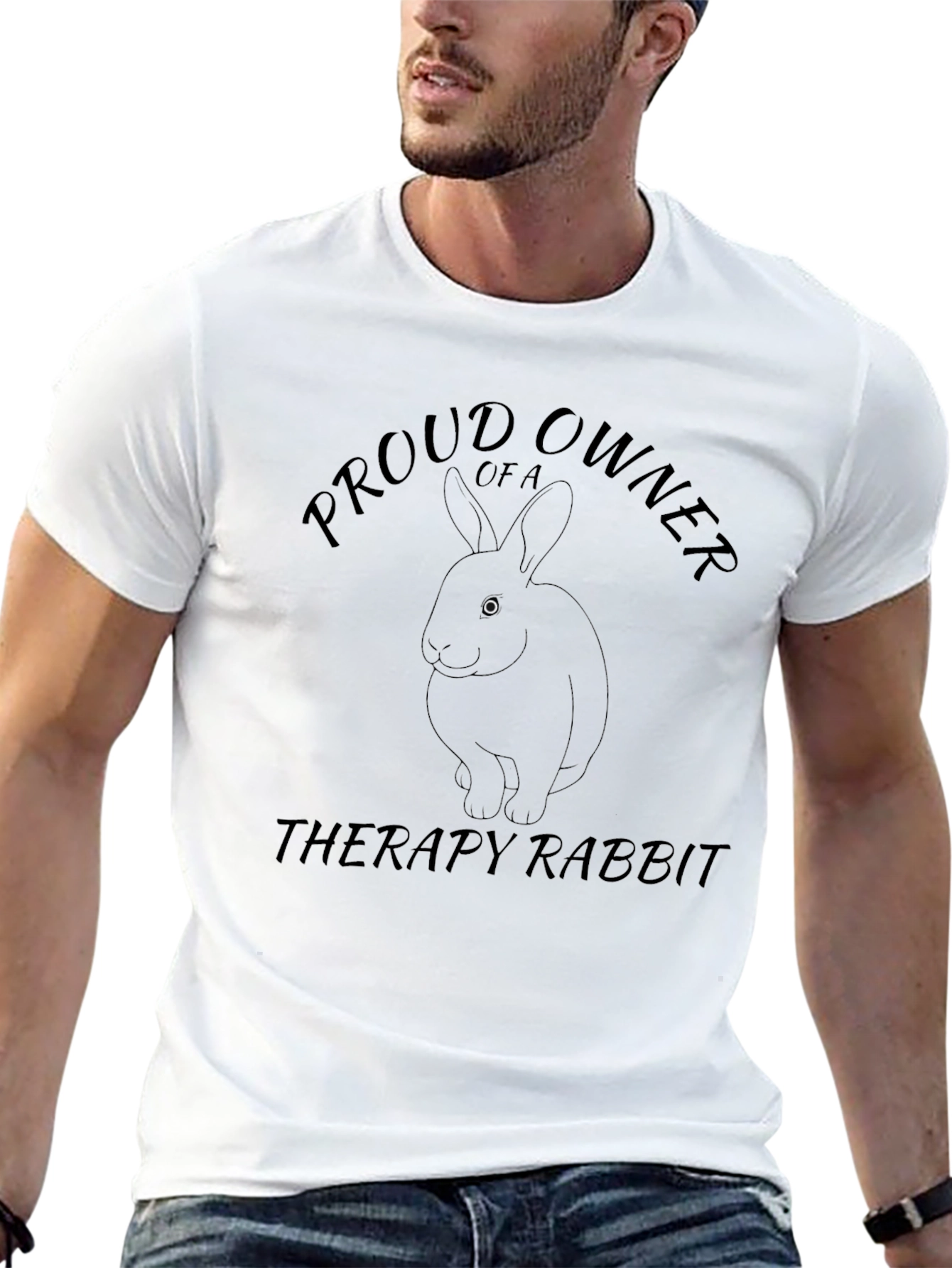 Proud Therapy Rabbit Owner T-Shirt
