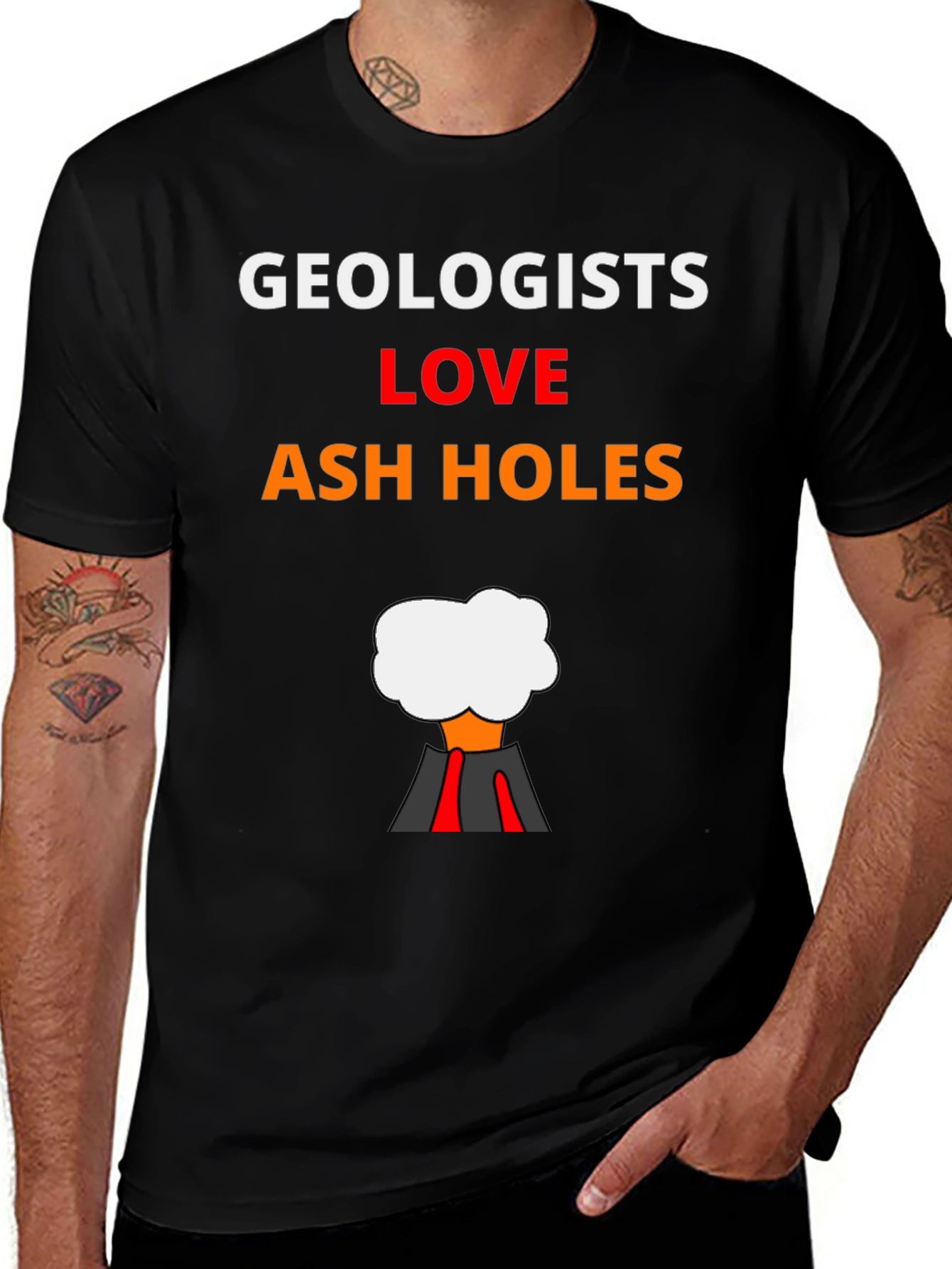 Geologists Love Ash Holes Graphic T-Shirt