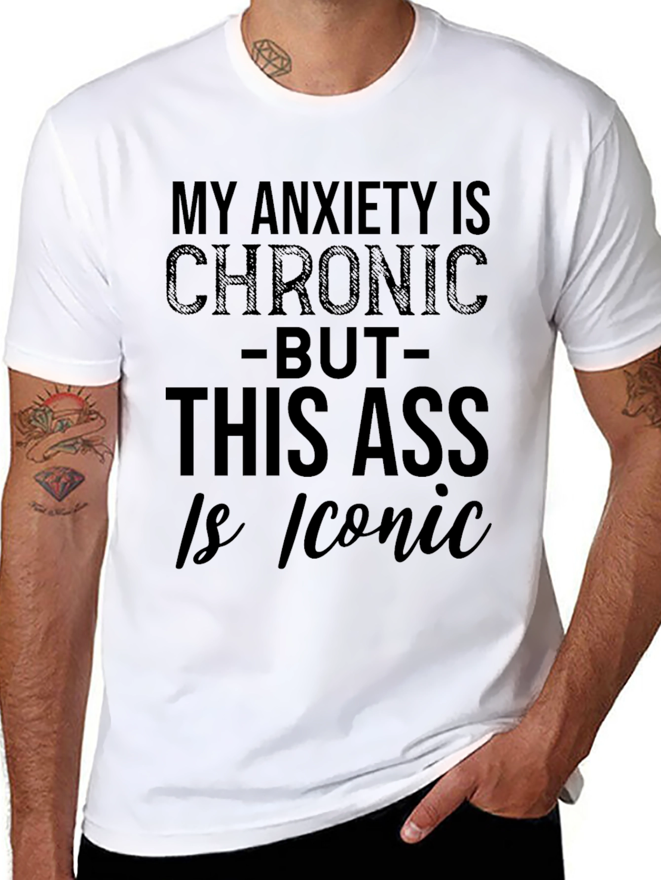 My Anxiety Is Chronic Funny T-Shirt