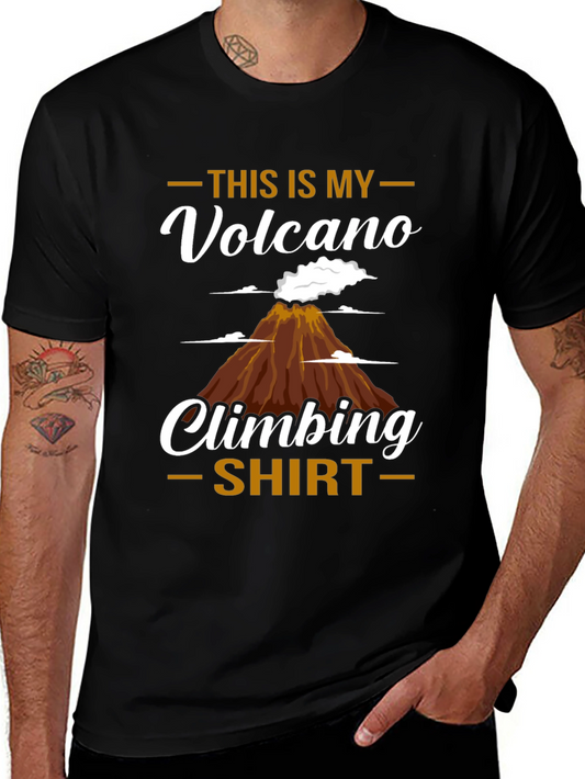 Volcano Climbing T-Shirt - Unique Design
