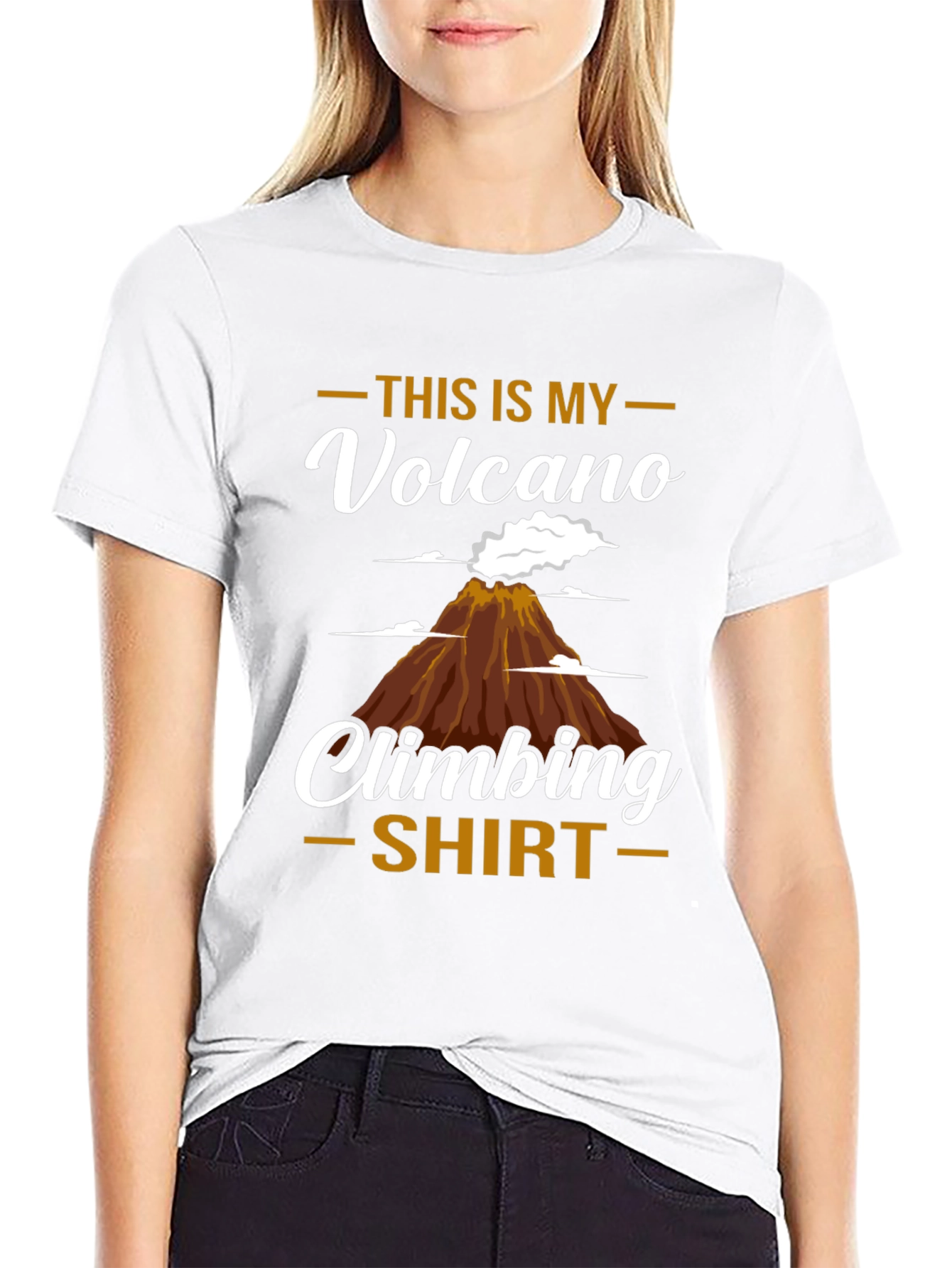 Volcano Climbing T-Shirt - Unique Design