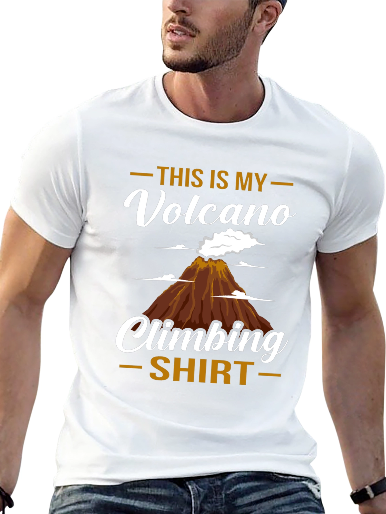 Volcano Climbing T-Shirt - Unique Design