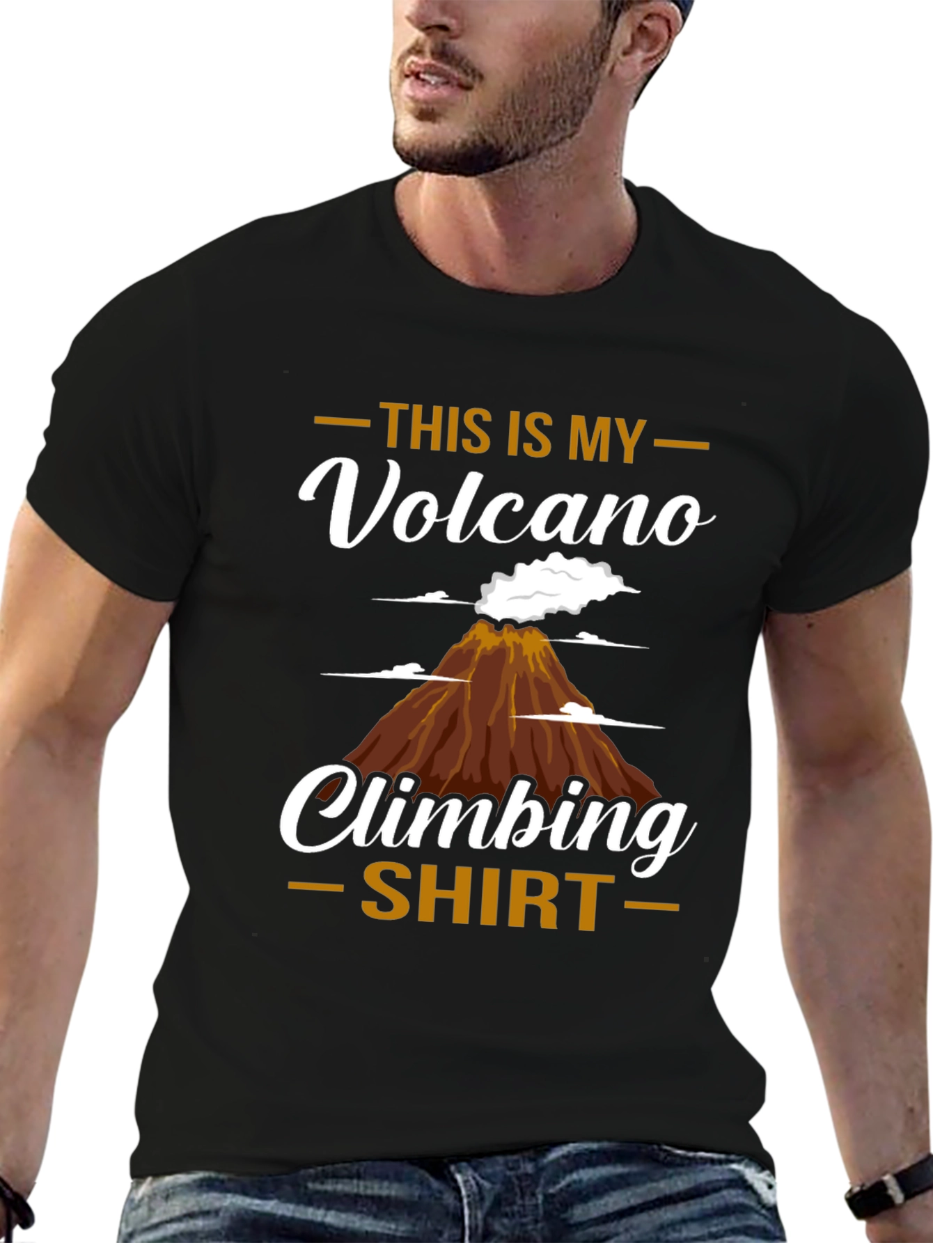 Volcano Climbing T-Shirt - Unique Design