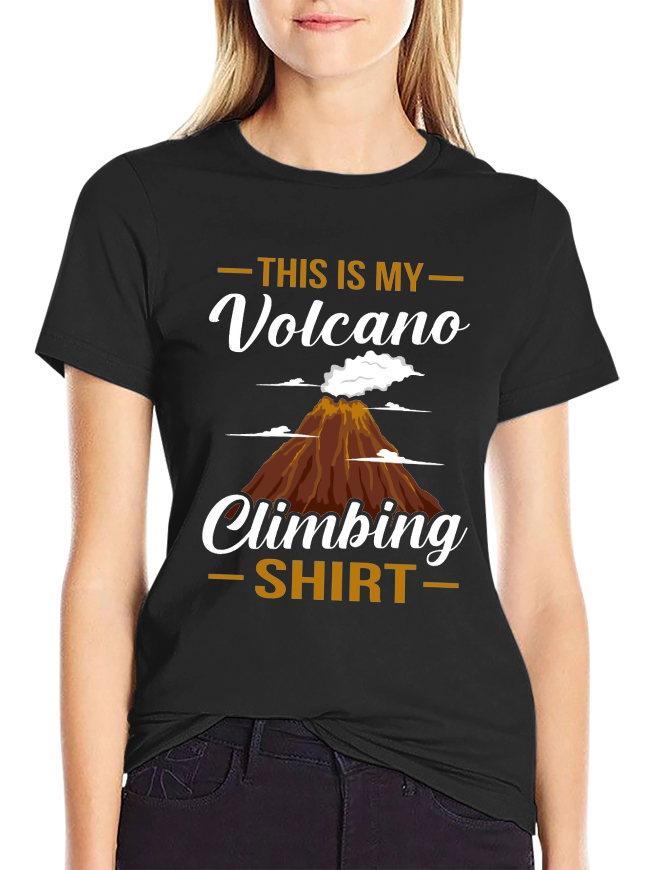 Volcano Climbing T-Shirt - Unique Design