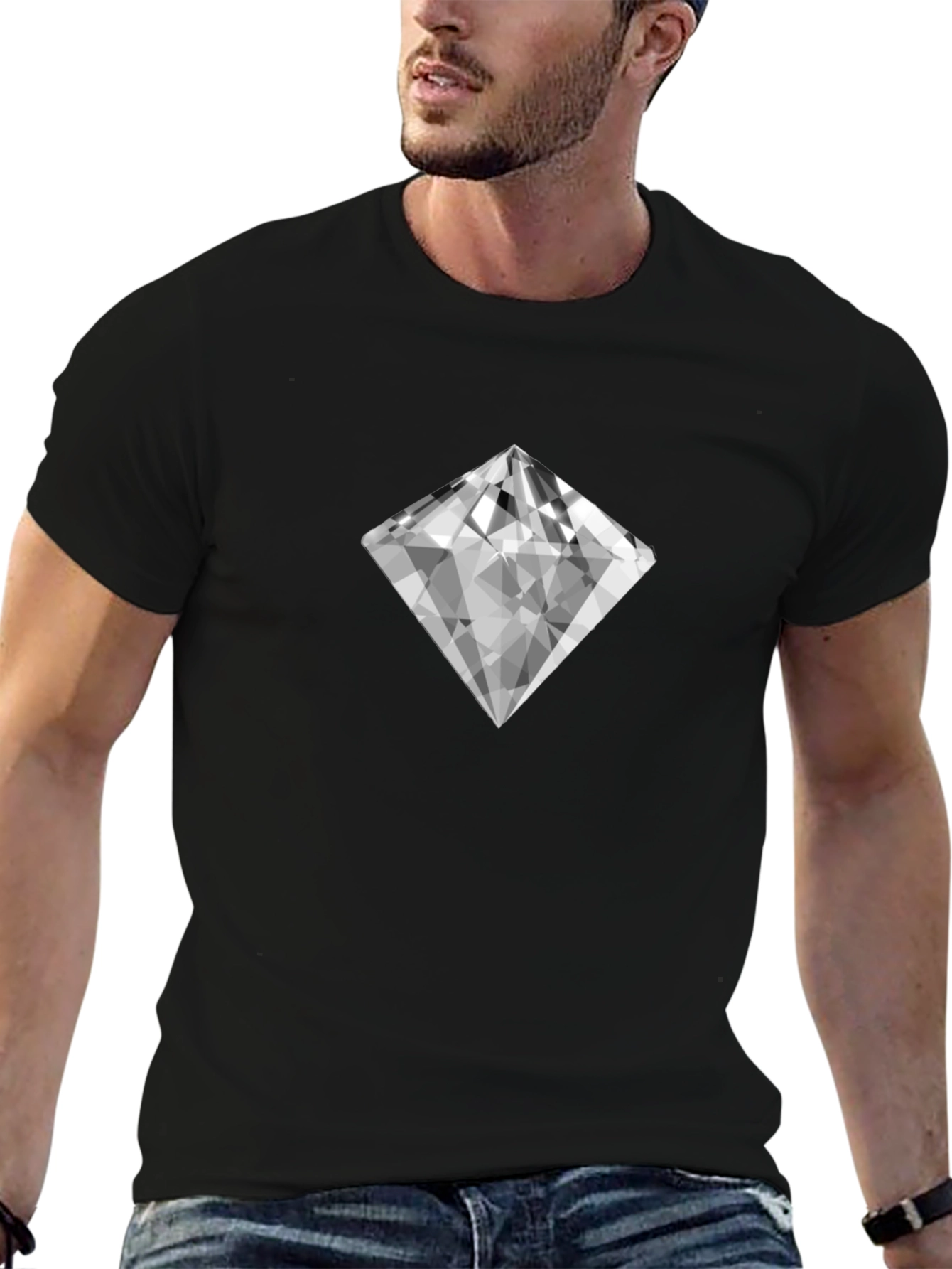 Diamond Graphic Tee - Modern Style