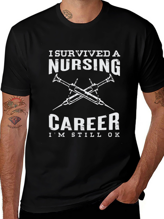 Nursing Career Survivor Graphic T-Shirt