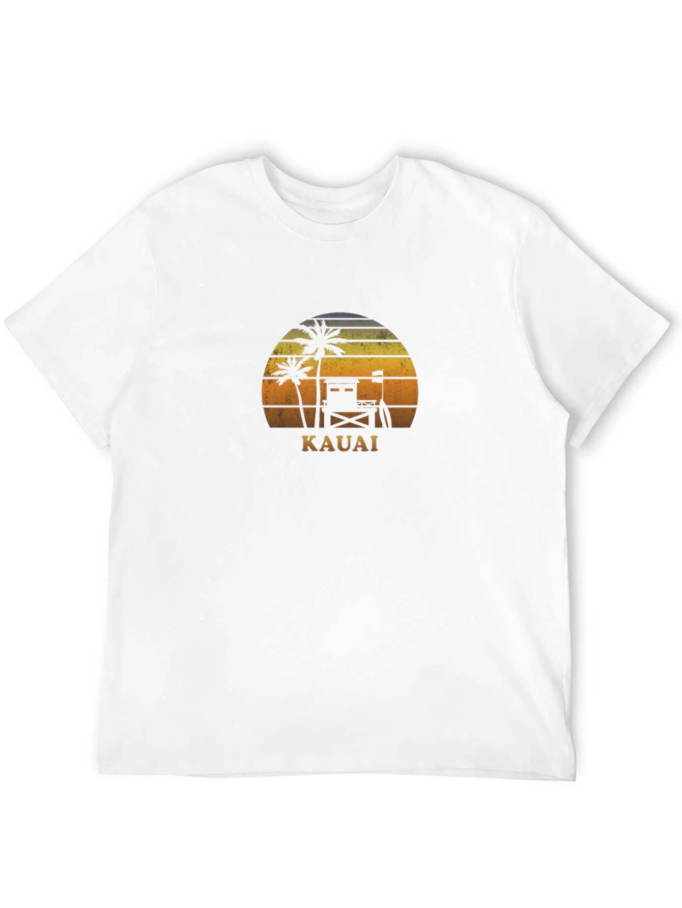 Kauai Sunset Graphic Tee - Tropical Vacation Shirt