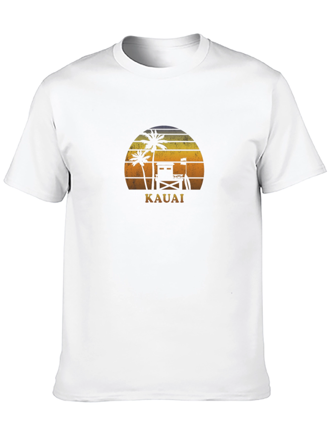 Kauai Sunset Graphic Tee - Tropical Vacation Shirt