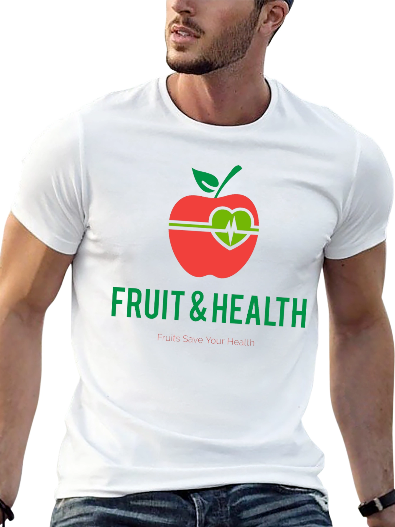 Fruit & Health Graphic T-Shirt - Eat Healthy!