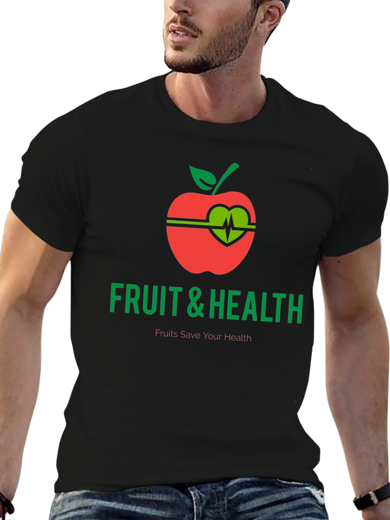 Fruit & Health Graphic T-Shirt - Eat Healthy!