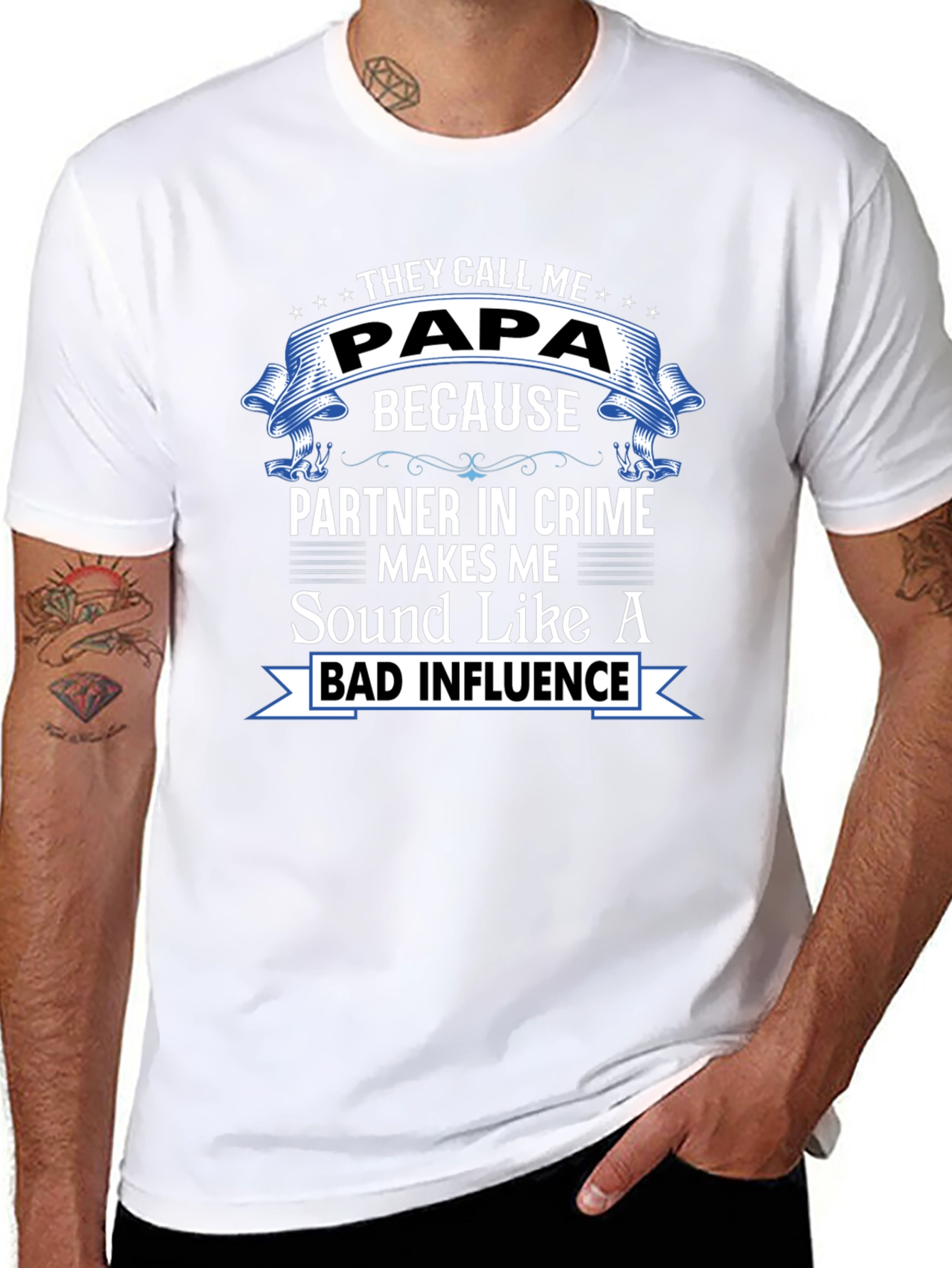 Papa: Partner in Crime Graphic T-Shirt