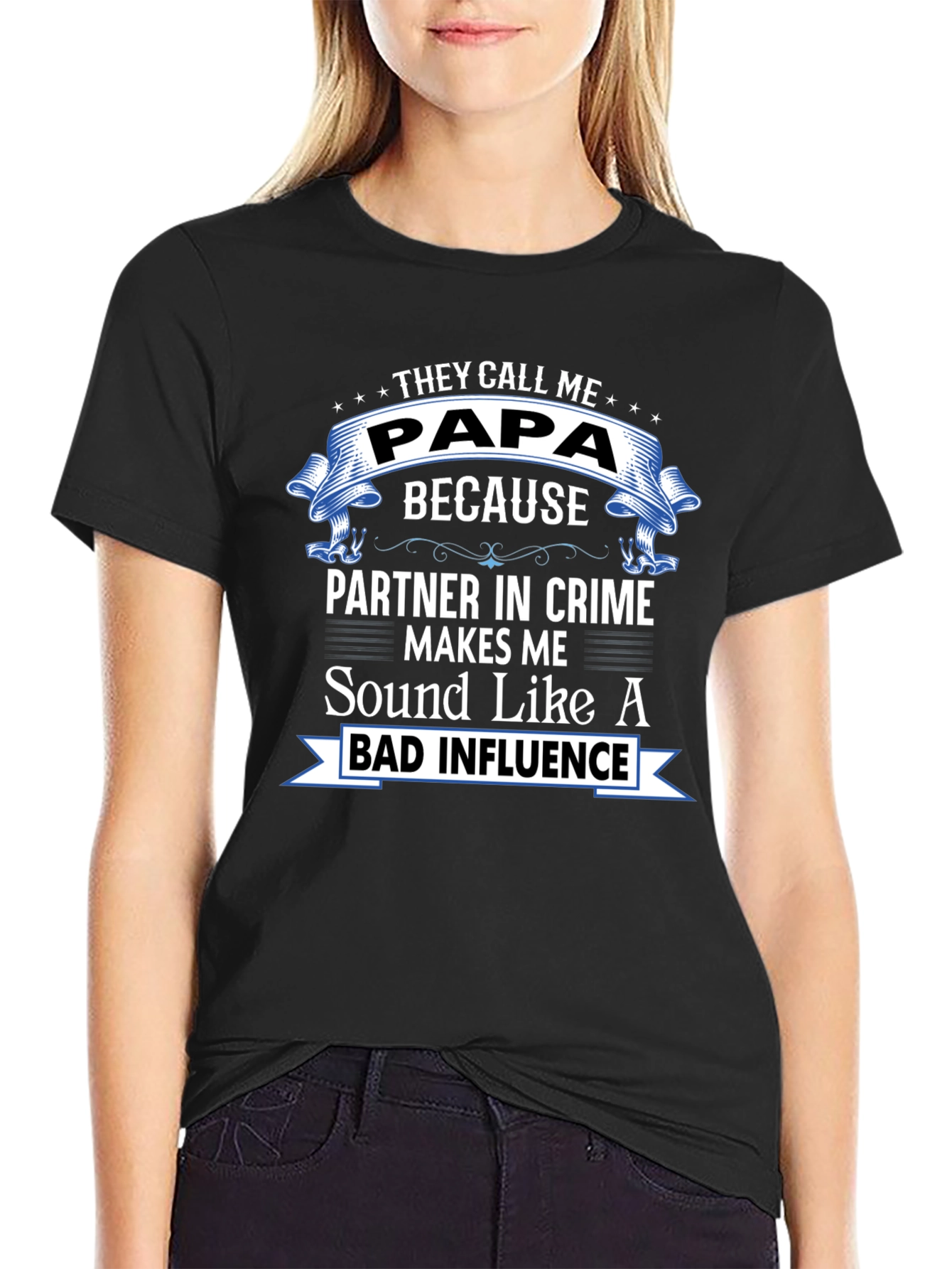 Papa: Partner in Crime Graphic T-Shirt