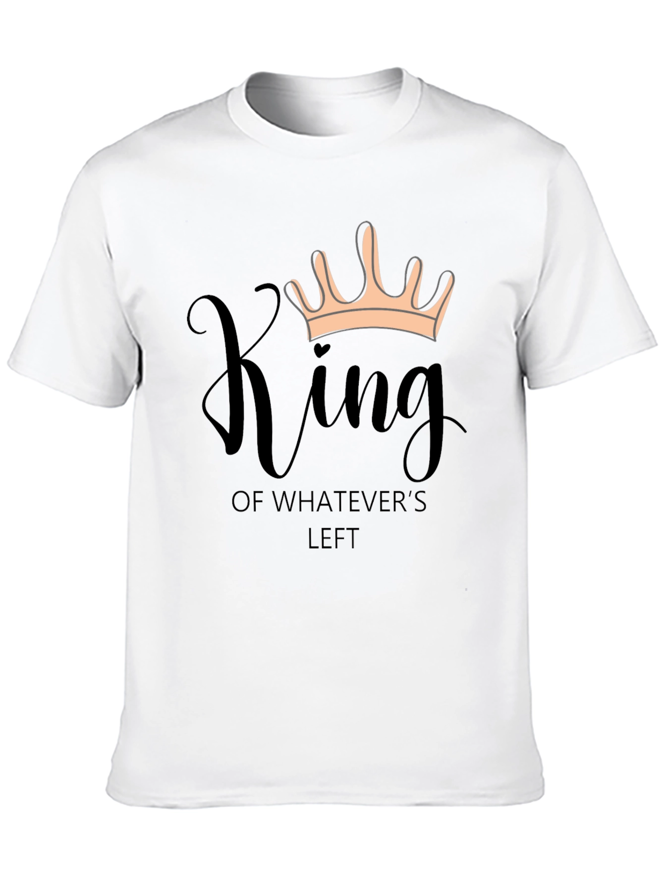 King of Whatevers Left Black Graphic T-Shirt