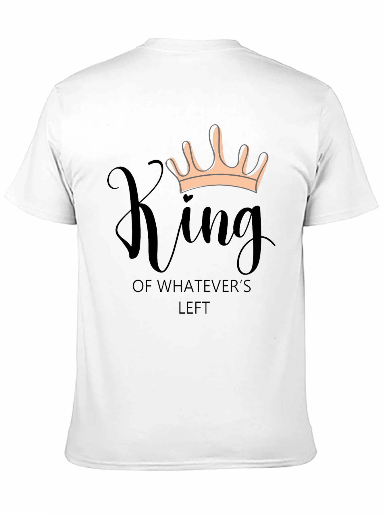 King of Whatevers Left Black Graphic T-Shirt
