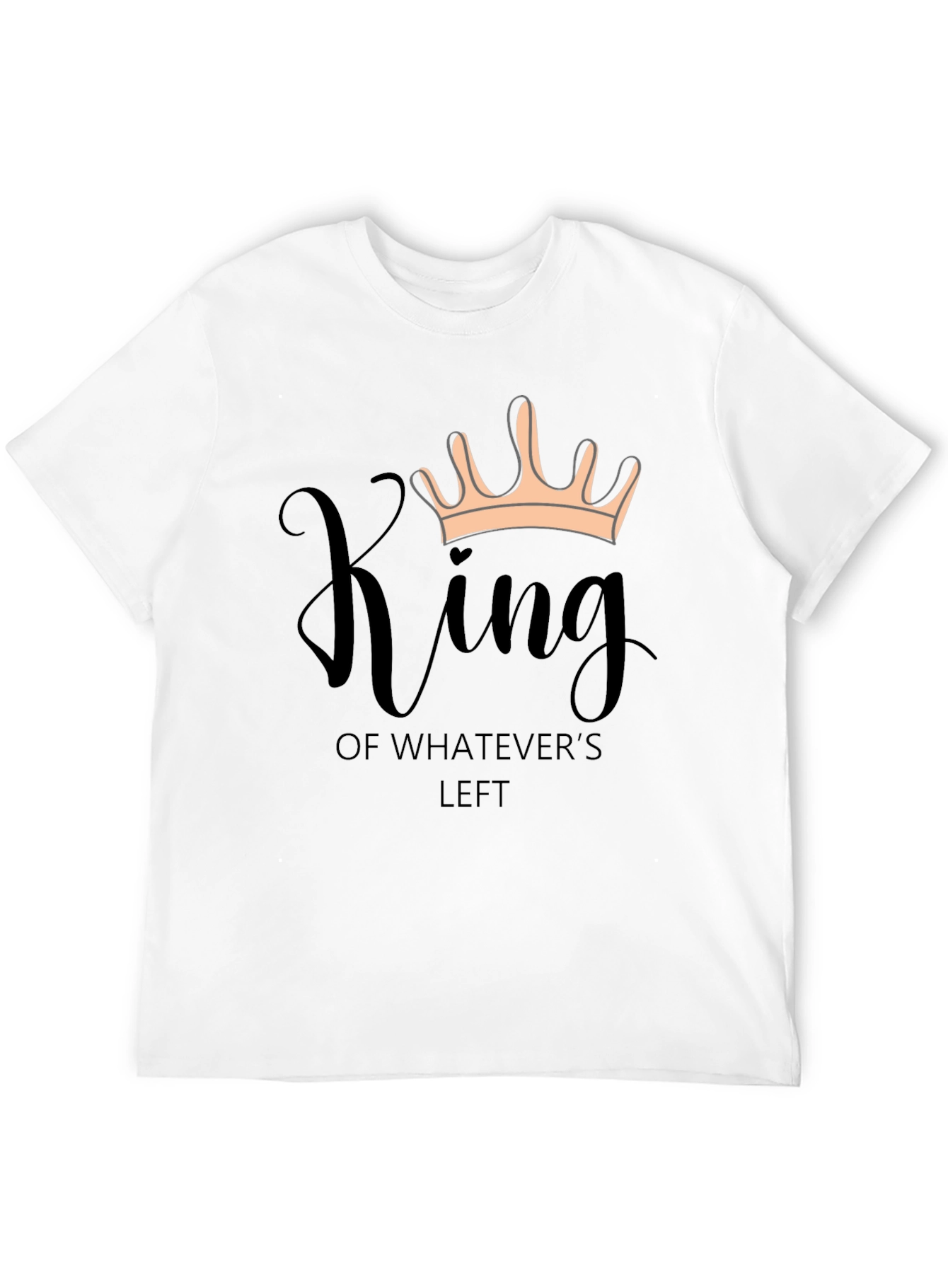 King of Whatevers Left Black Graphic T-Shirt