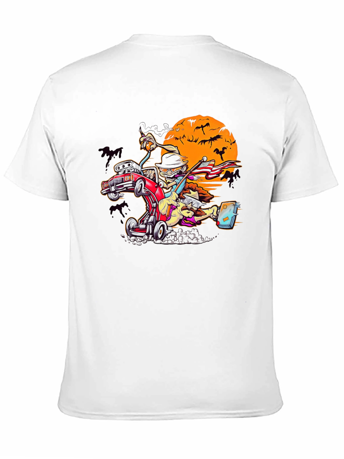 Spooky Halloween Car Racing T-Shirt