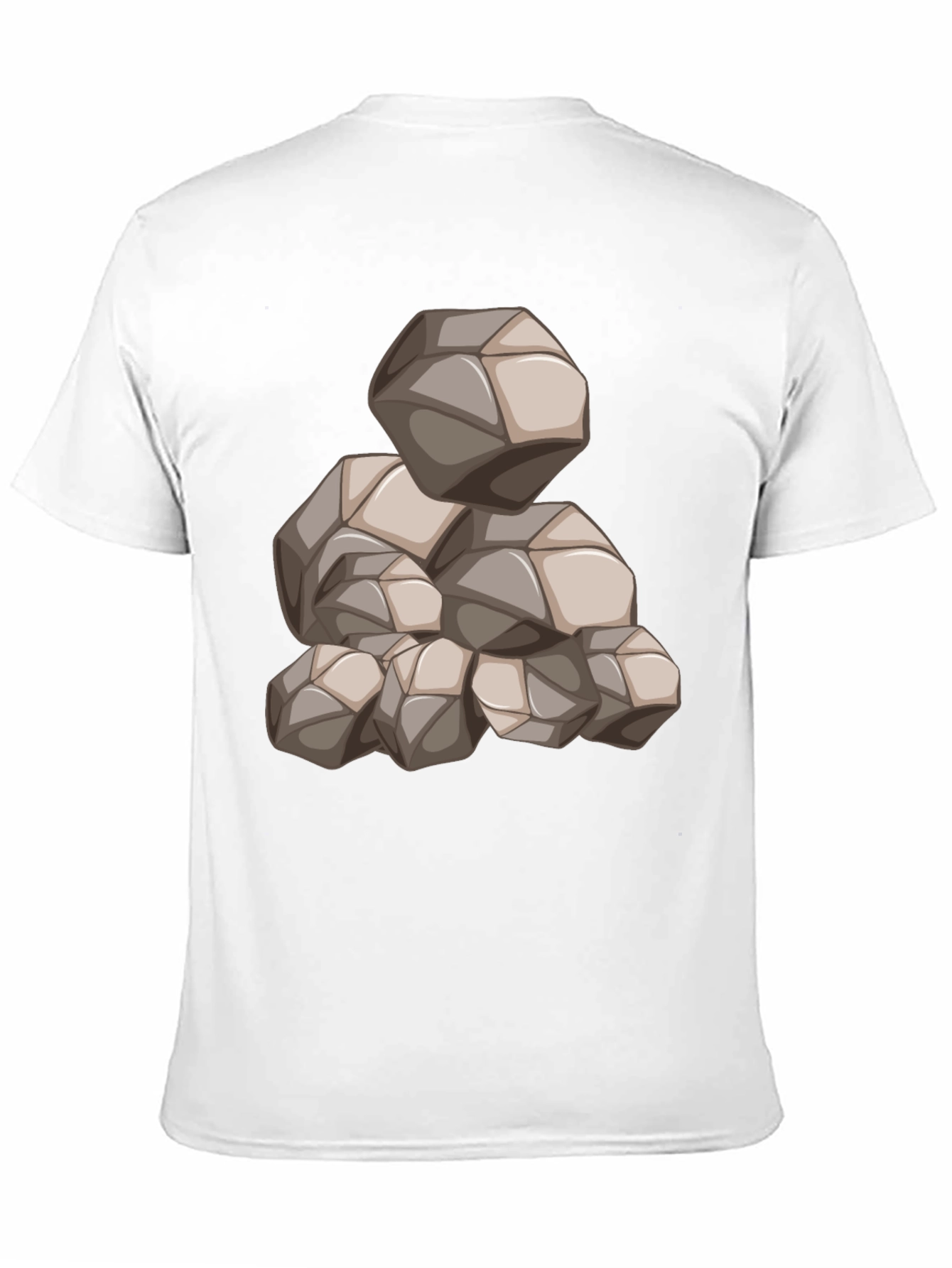 Mens Black Graphic Tee - Rock Pile Design