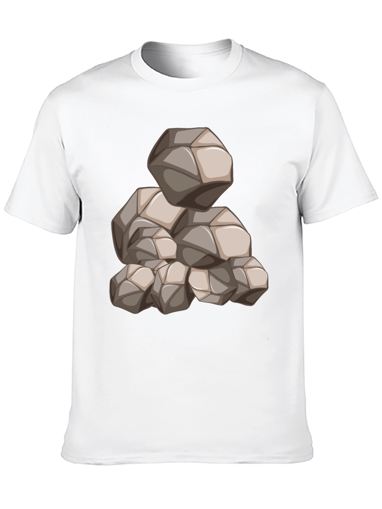 Mens Black Graphic Tee - Rock Pile Design