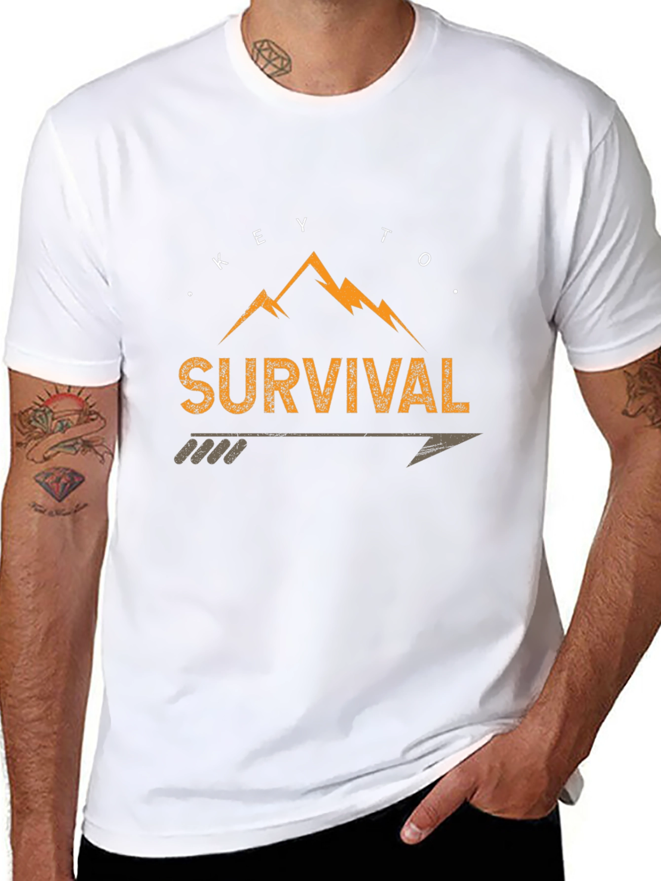 Key To Survival Mountain Arrow T-Shirt
