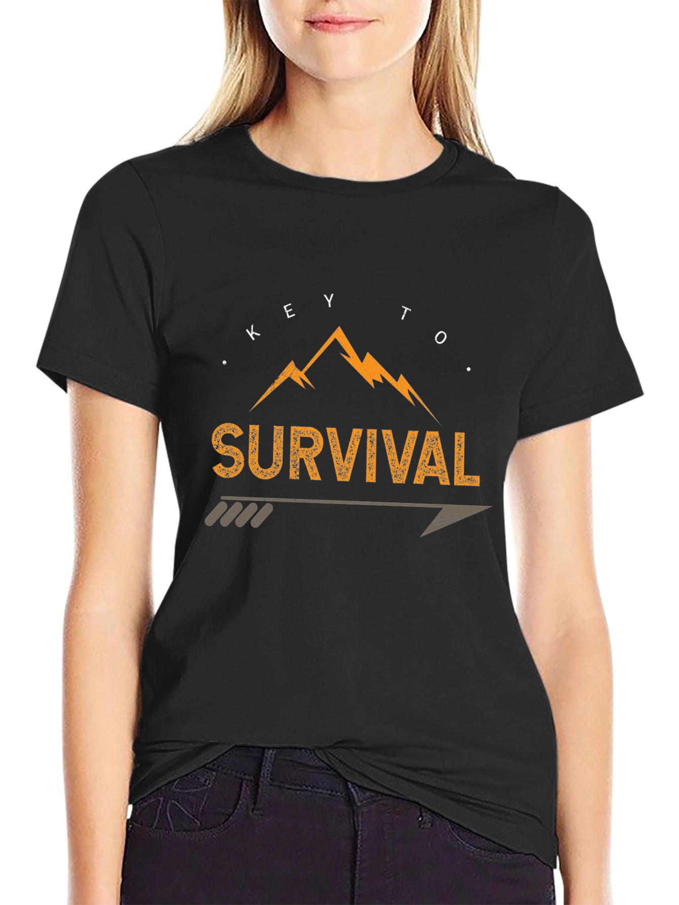 Key To Survival Mountain Arrow T-Shirt