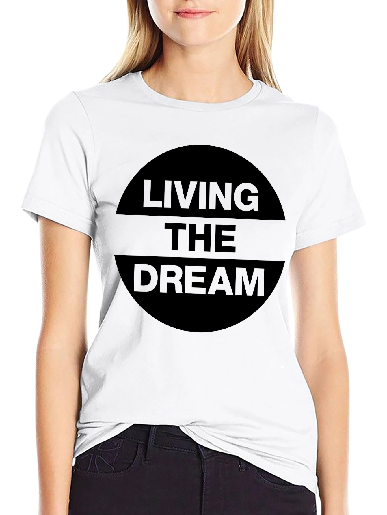 Living The Dream Graphic Tee - Black