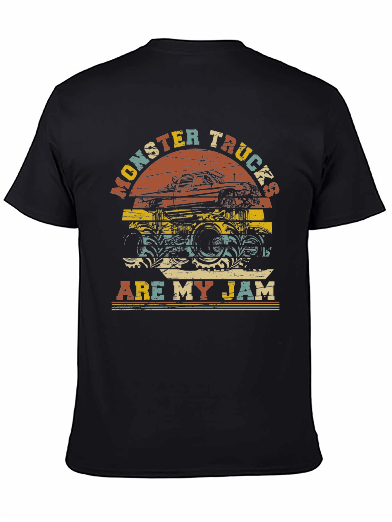 Monster Trucks Are My Jam Retro Graphic T-Shirt