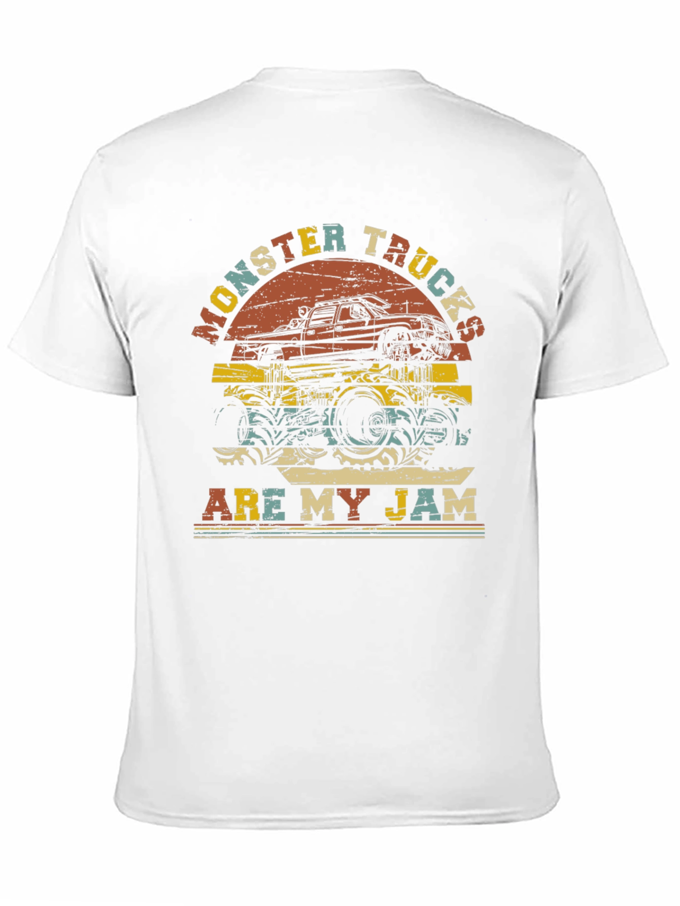 Monster Trucks Are My Jam Retro Graphic T-Shirt
