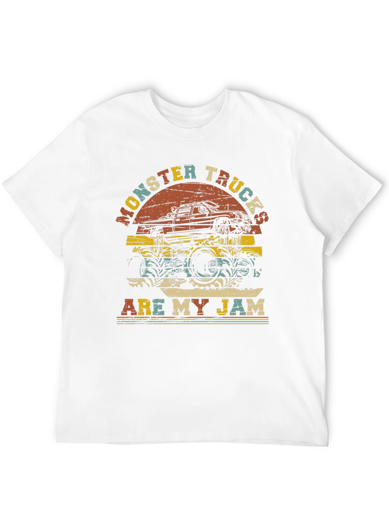 Monster Trucks Are My Jam Retro Graphic T-Shirt