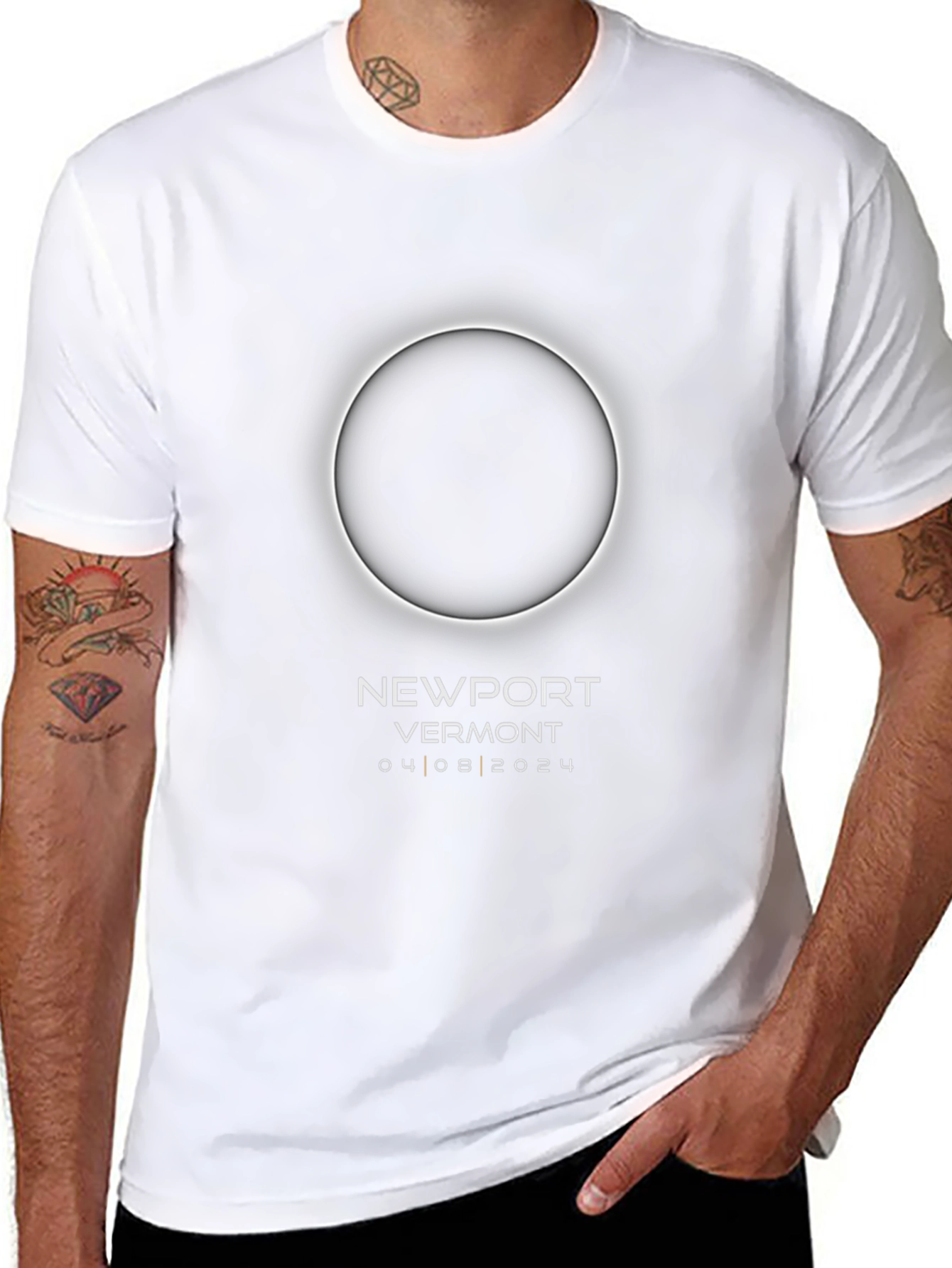Newport Vermont 2024 Eclipse Souvenir Tee