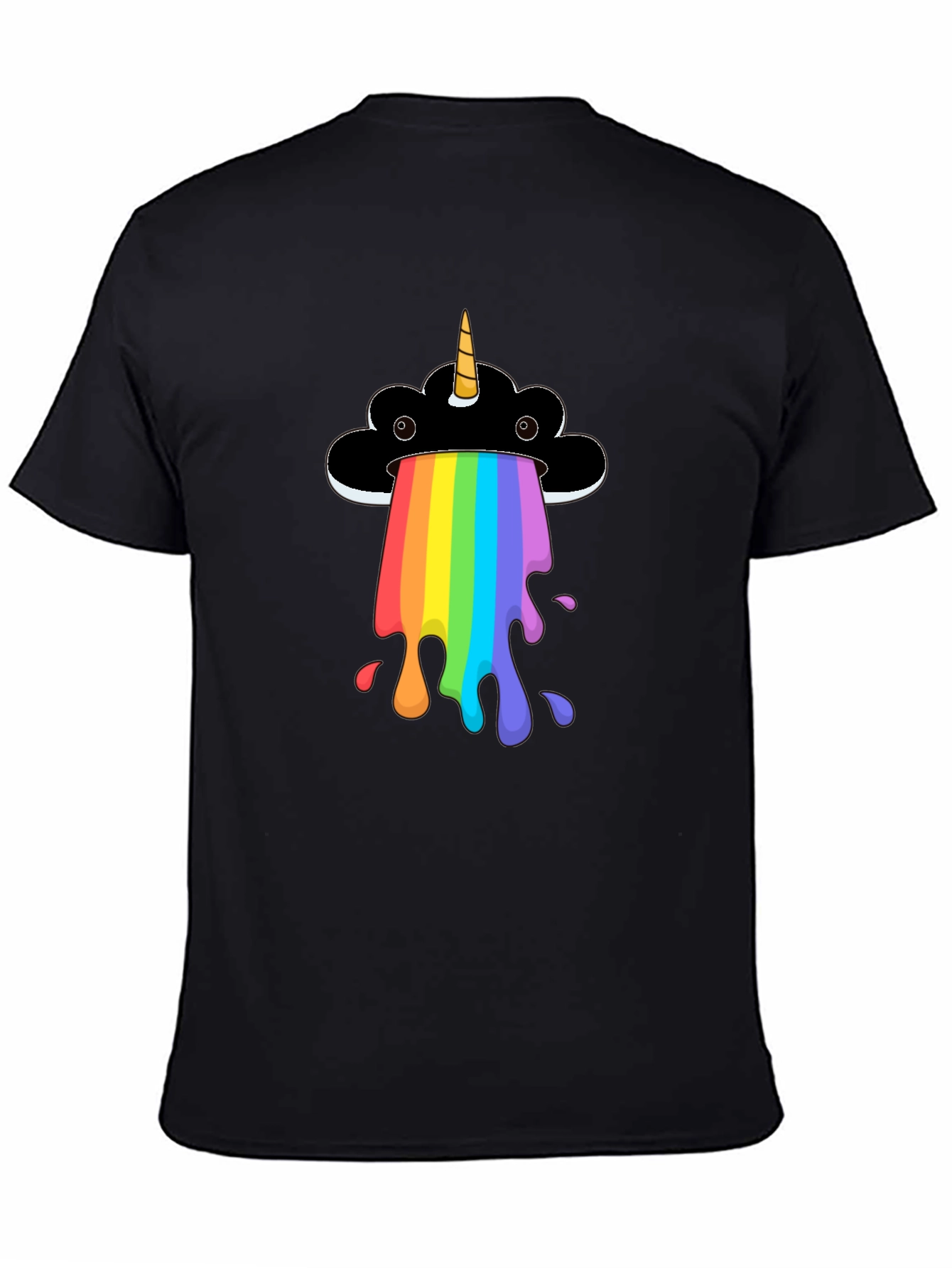 Rainbow Unicorn Cloud Graphic T-Shirt