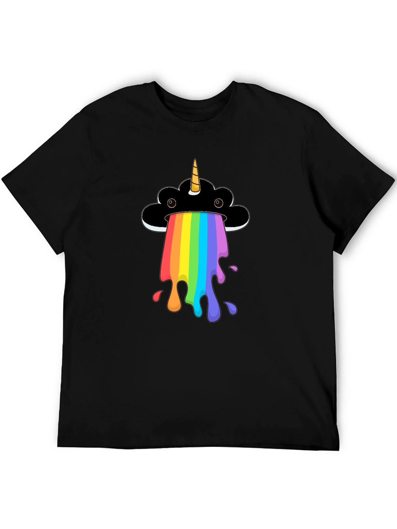Rainbow Unicorn Cloud Graphic T-Shirt