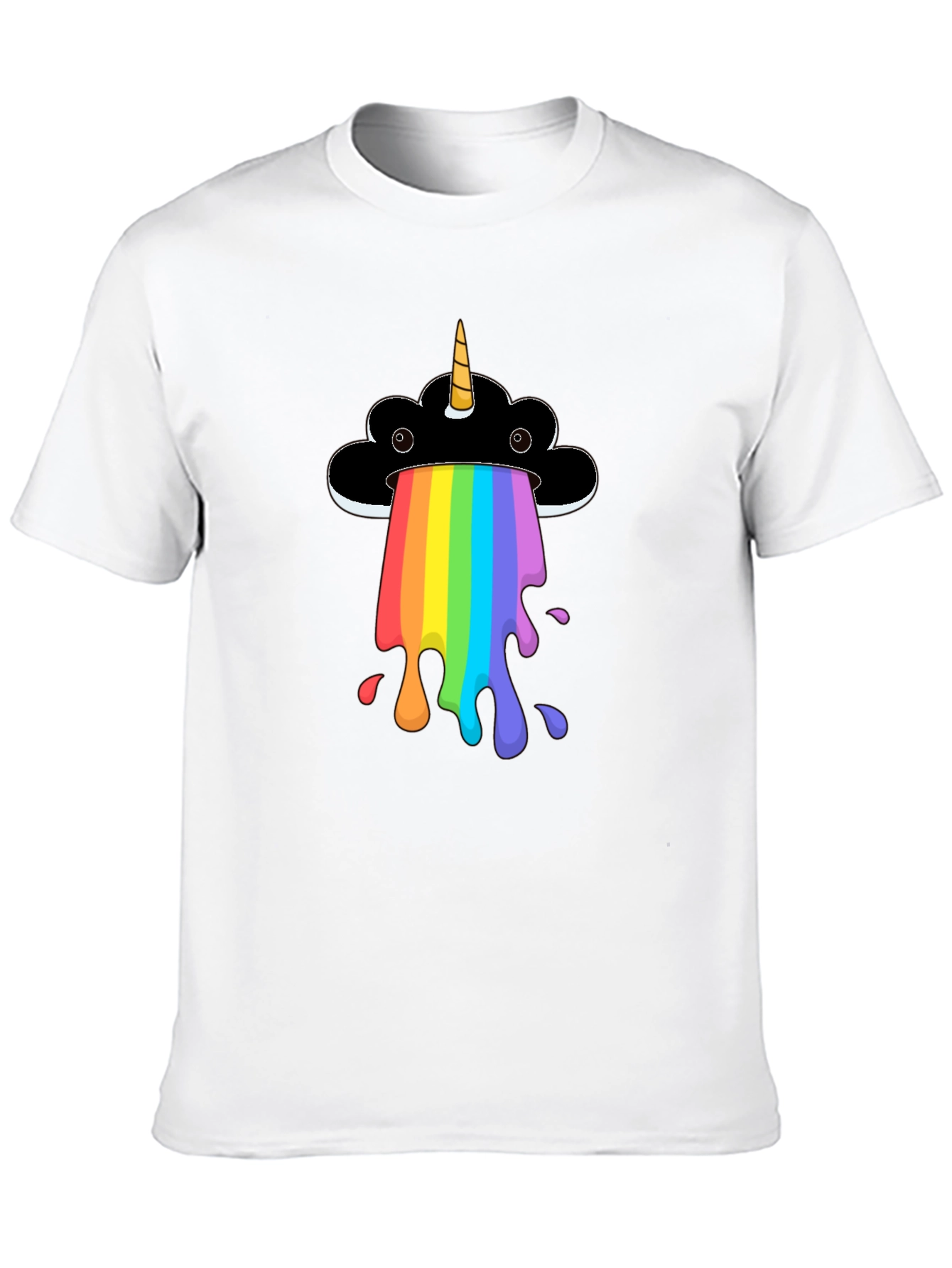 Rainbow Unicorn Cloud Graphic T-Shirt