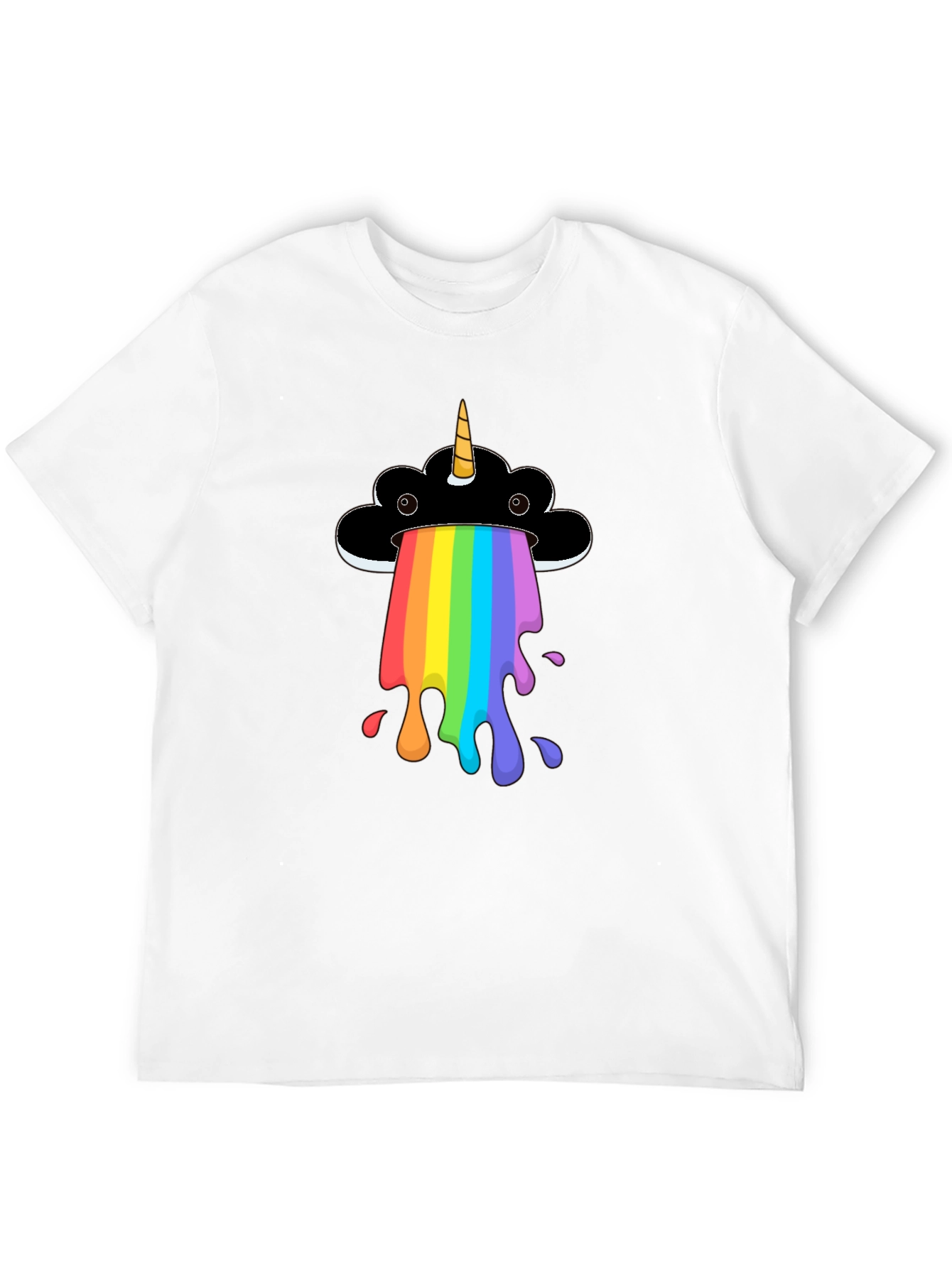 Rainbow Unicorn Cloud Graphic T-Shirt